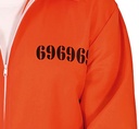 Orange Convict Prisoner Man Costume – Adult Size Medium