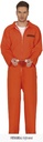 Orange Convict Prisoner Man Costume – Adult Size XXL (56-58)