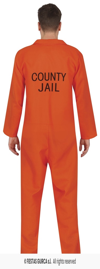 Orange Convict Prisoner Man Costume – Adult Size XXL (56-58)
