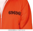 Orange Convict Prisoner Man Costume – Adult Size XXL (56-58)