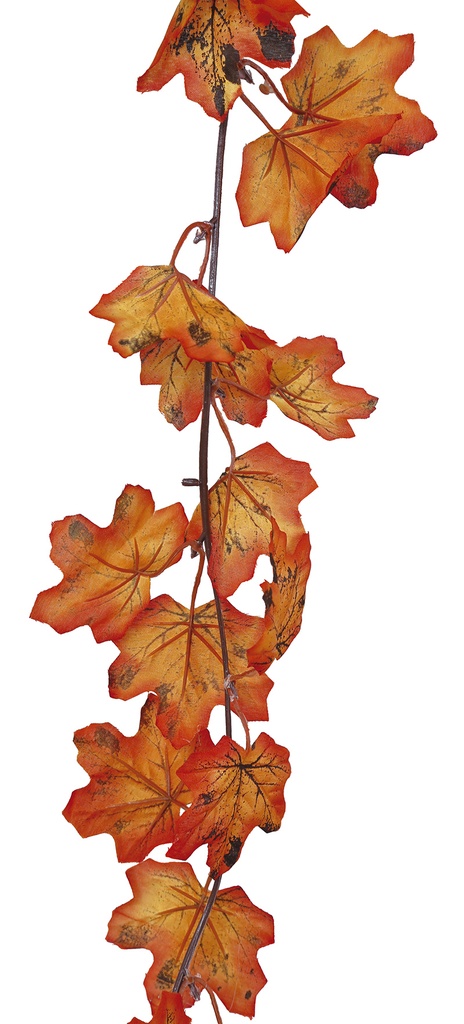 Orange Leaves Garland 190cm