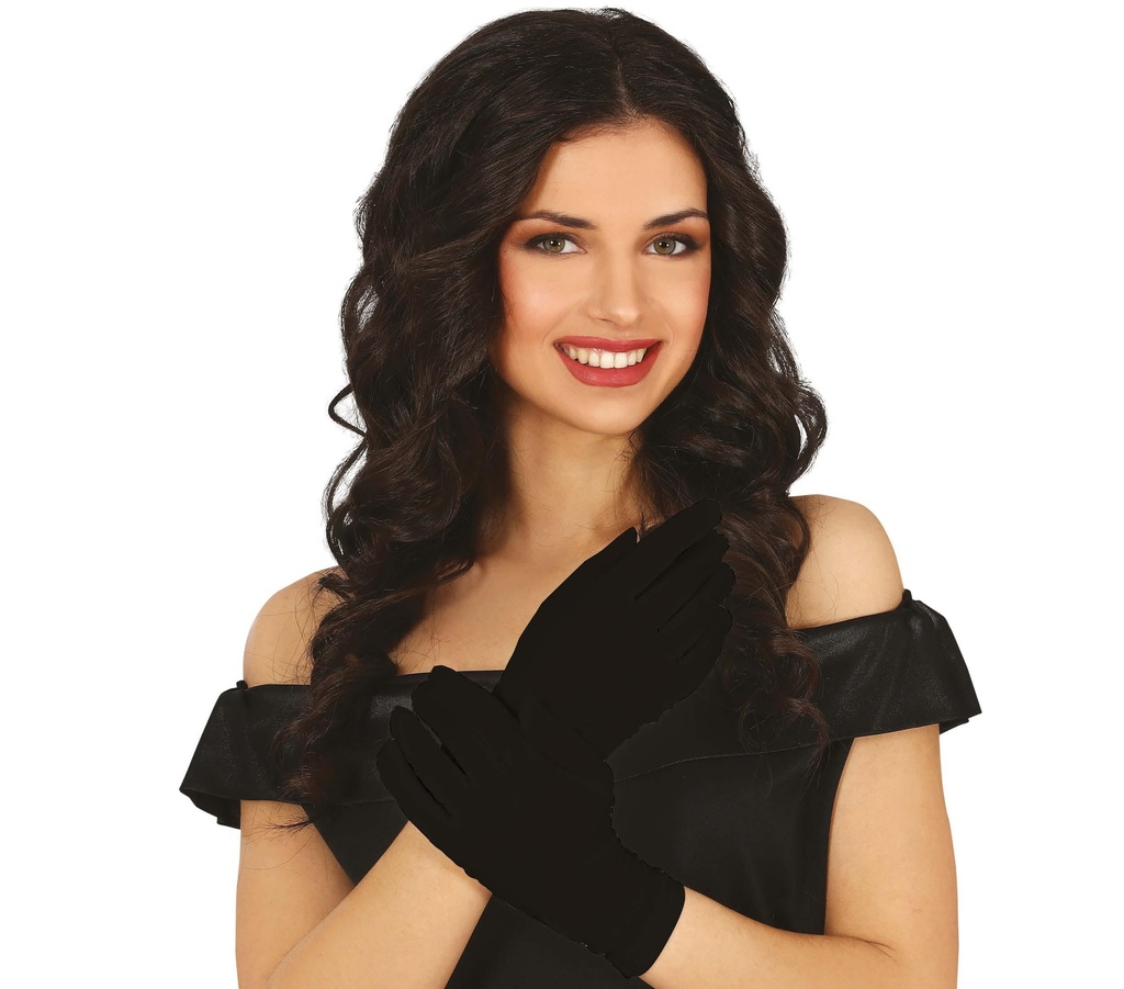 Pair of Black Gloves 25cm