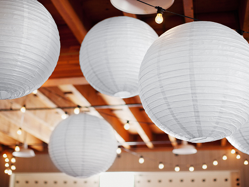 Paper Lantern, White, 25cm
