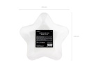 Paper Plates star, Silver, 23cm (1pkt / 6pc)
