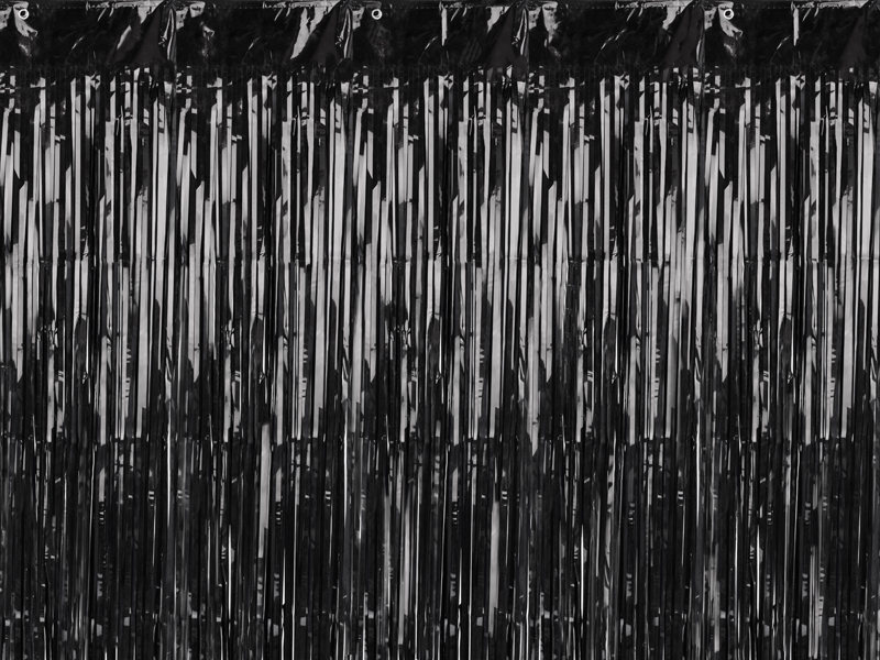 Party Backdrop Curtain Black, 90 x 250cm