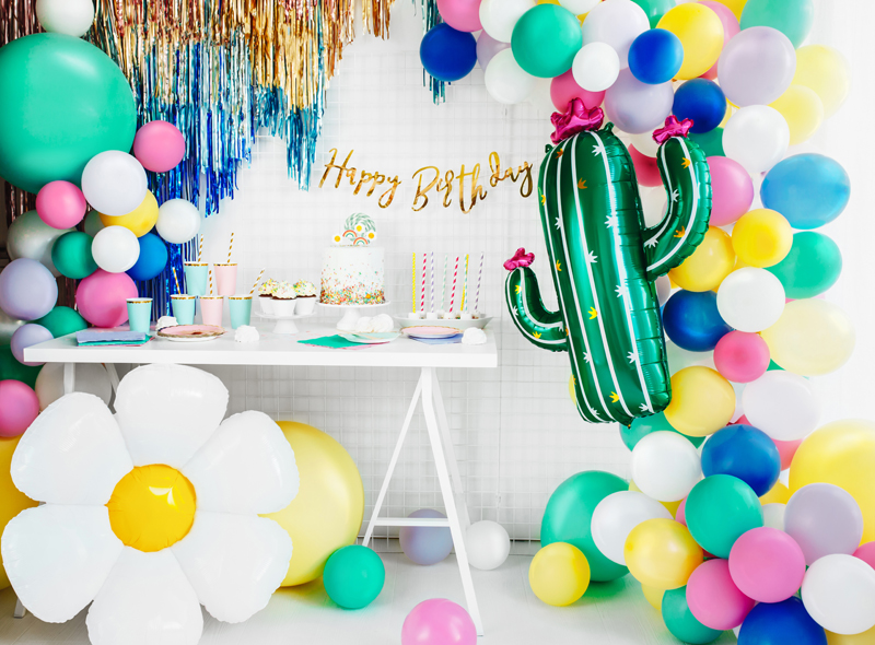 Party Backdrop Curtain Blue, 90 x 250cm