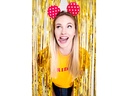 Party Backdrop Curtain Gold, 90 x 250cm