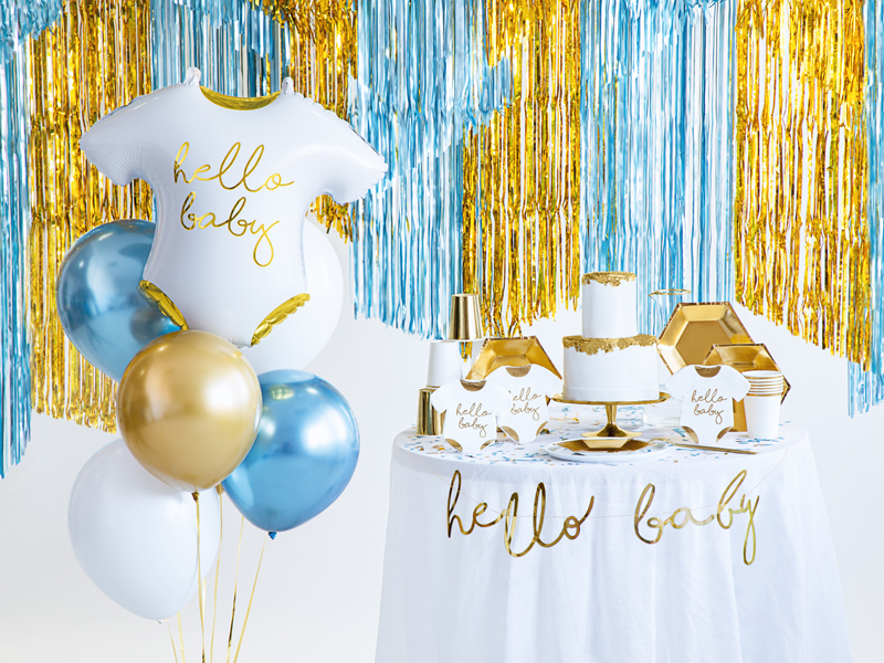 Party Backdrop Curtain Gold, 90 x 250cm
