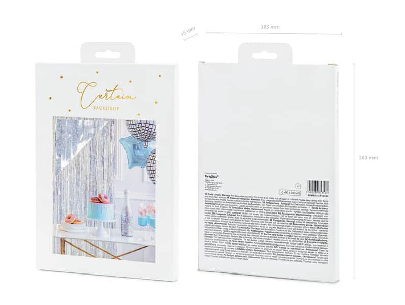 Party Backdrop Curtain Holographic, 90 x 250cm
