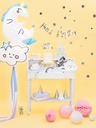 Paper Plates star, Silver, 23cm (1pkt / 6pc)