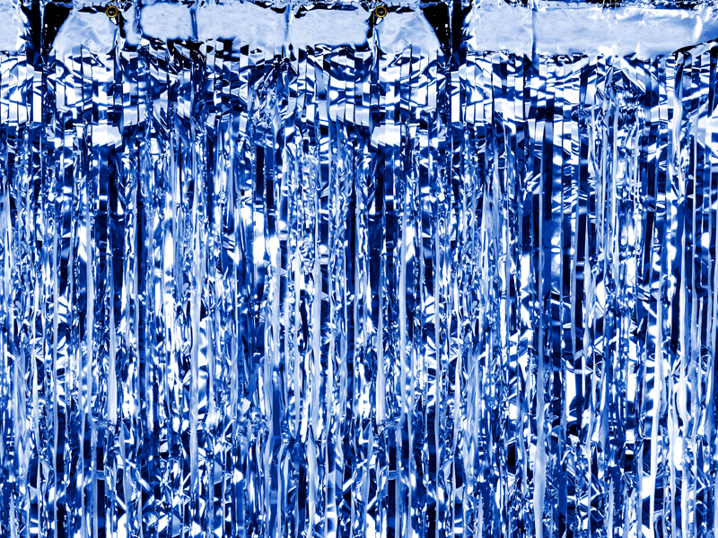 Party Backdrop Curtain Blue, 90 x 250cm