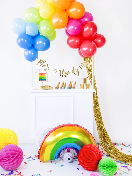 Party Backdrop Curtain Gold, 90 x 250cm