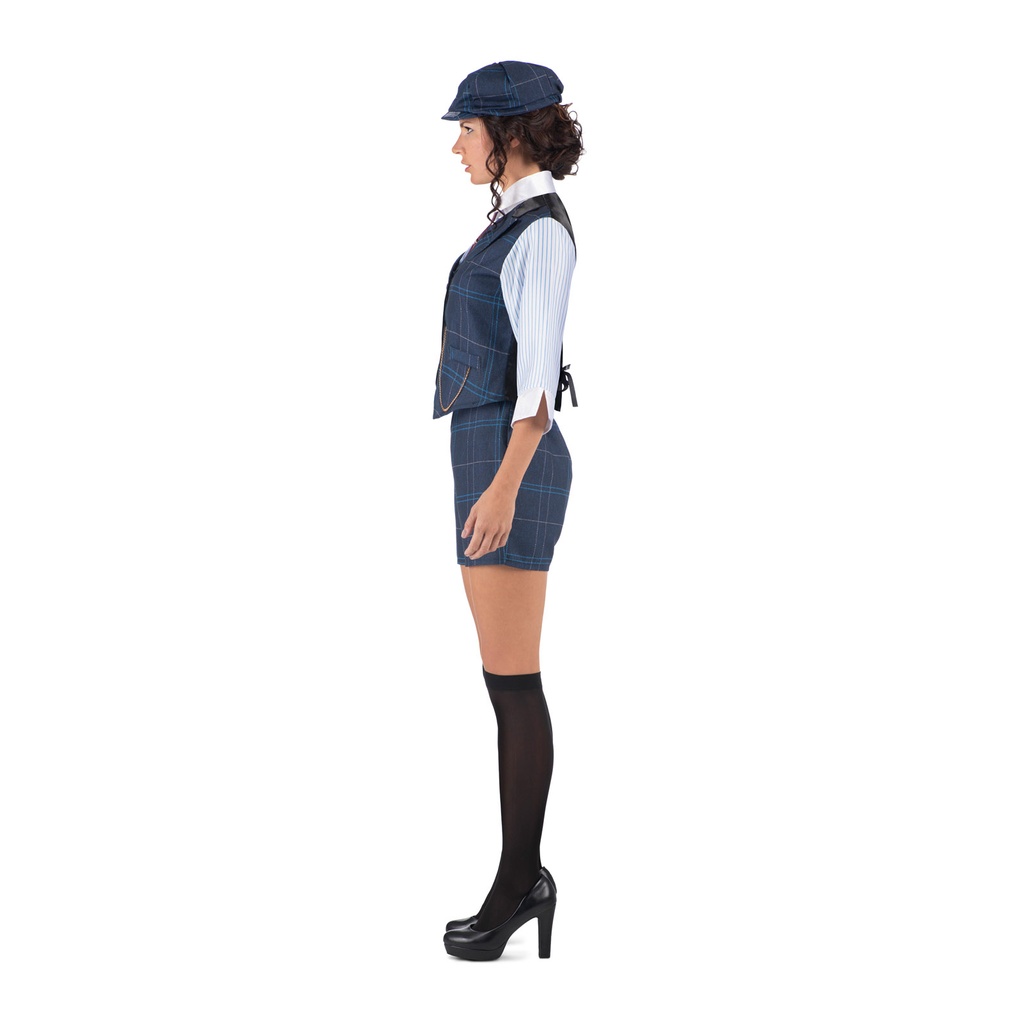 Peaky Blinder Irish Gangster Lady Costume – Adult Size Small