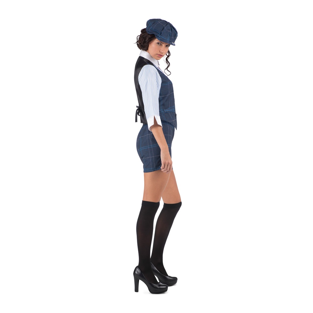Peaky Blinder Irish Gangster Lady Costume – Adult Size Small