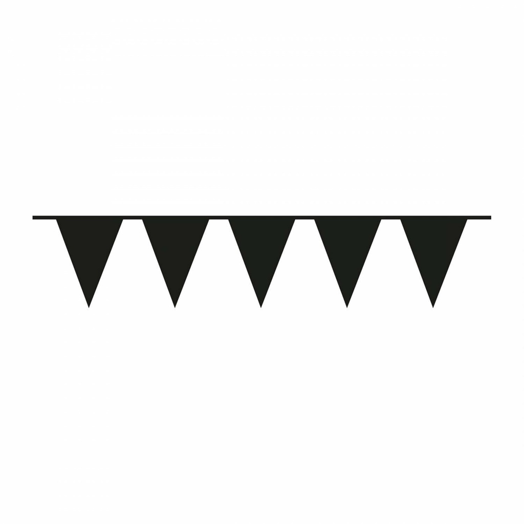 Pennant Flag Banner Plastic Black – 10m x 32cm
