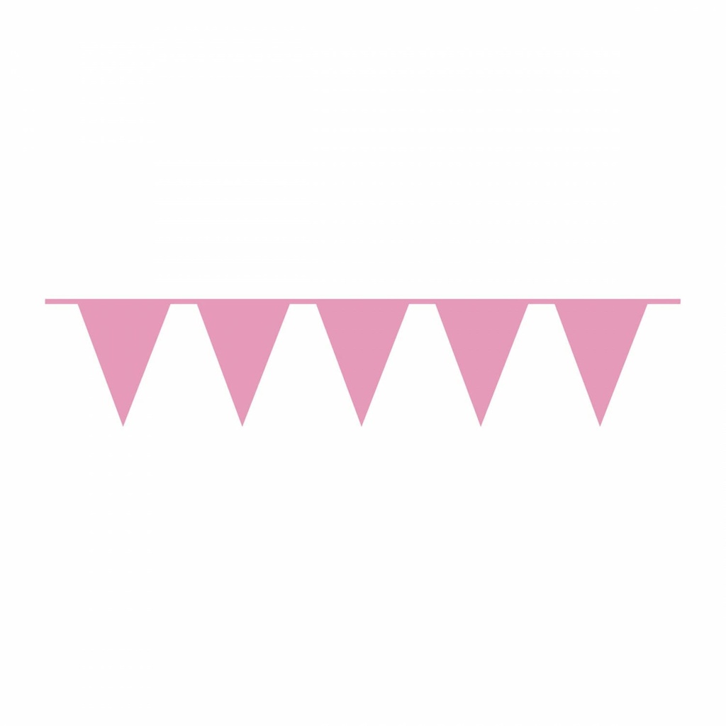 Pennant Flag Banner Plastic Bright Pink – 10m x 32cm