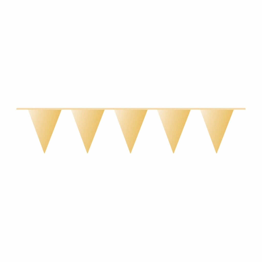 Pennant Flag Banner Plastic Gold – 10m x 32cm