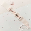 Pink And Rose Gold Hen Party Bridesmaid Sashes – 2 Pack