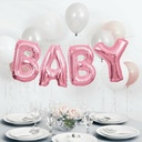 Pink Baby Foil Letter Balloon Banner Kit – 14 Inch