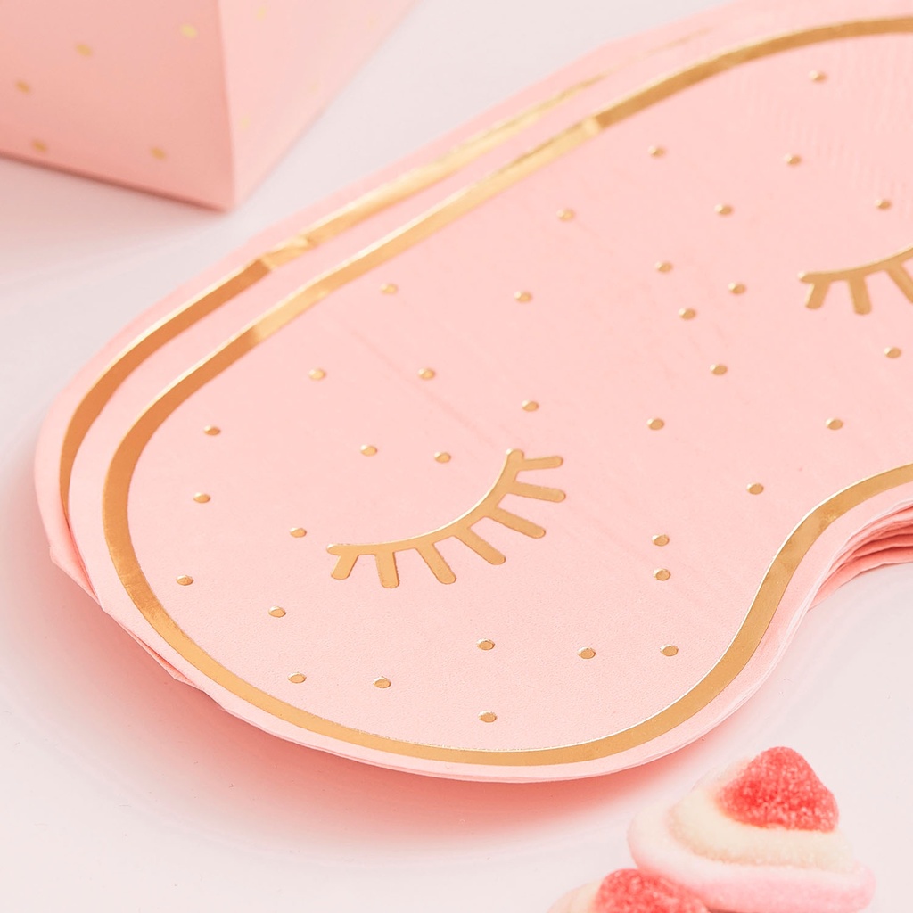 Pink Pamper Party Paper Napkins 16cm x 10cm – 16pk