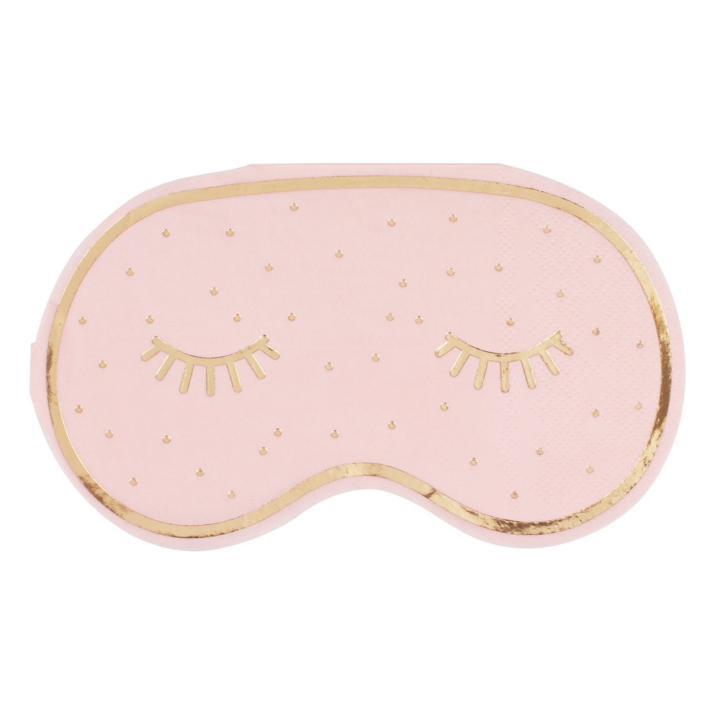 Pink Pamper Party Paper Napkins 16cm x 10cm – 16pk