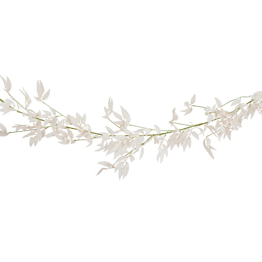 Pink Ruscus and Green Foliage Garland
