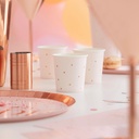 Pink and Rose Gold Foiled Paper Hen Party Shot Glasses – 10pk