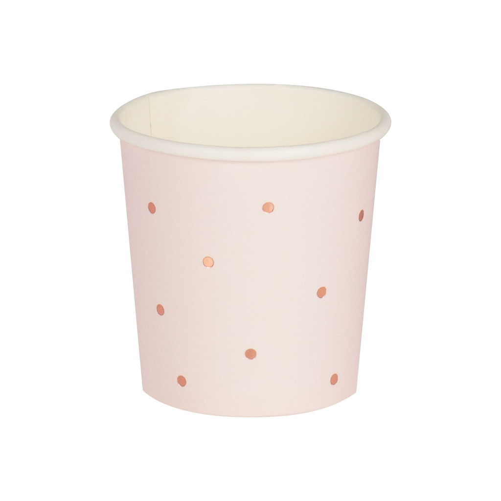 Pink and Rose Gold Foiled Paper Hen Party Shot Glasses – 10pk
