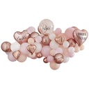 Pink, White, Peach and Rose Gold Hen Party Balloon Arch Kit