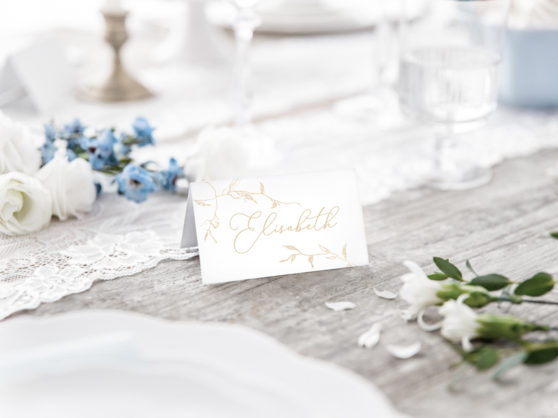 Place Cards – Branches Gold 9.5×5.5cm (1pk / 10pc)
