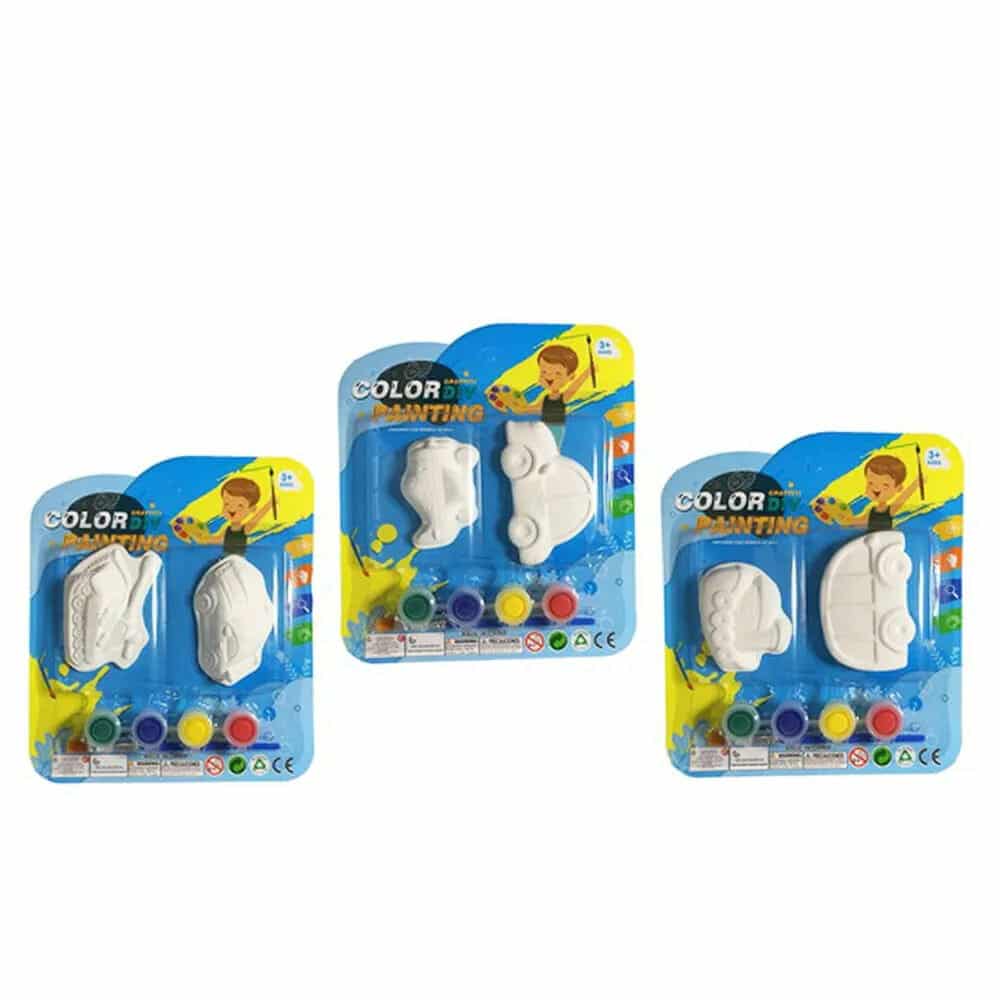 Plaster Mold Including Paint 701093 (Assorted Designs) – 2pk
