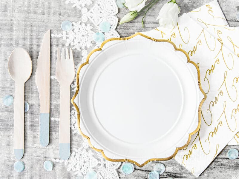 Plates, White, 18.5 cm (1 pkt / 6 pc.)