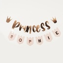 Princess Banner With Personalised Flags 2M