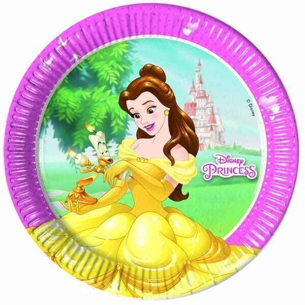 Princess Heartstrong Paper Plates Large 23cm (3 mixed designs)  – 8pk