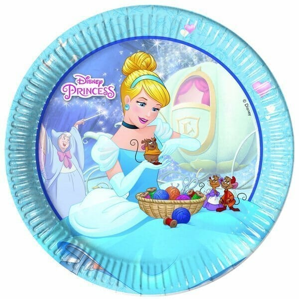 Princess Heartstrong Paper Plates Large 23cm (3 mixed designs)  – 8pk
