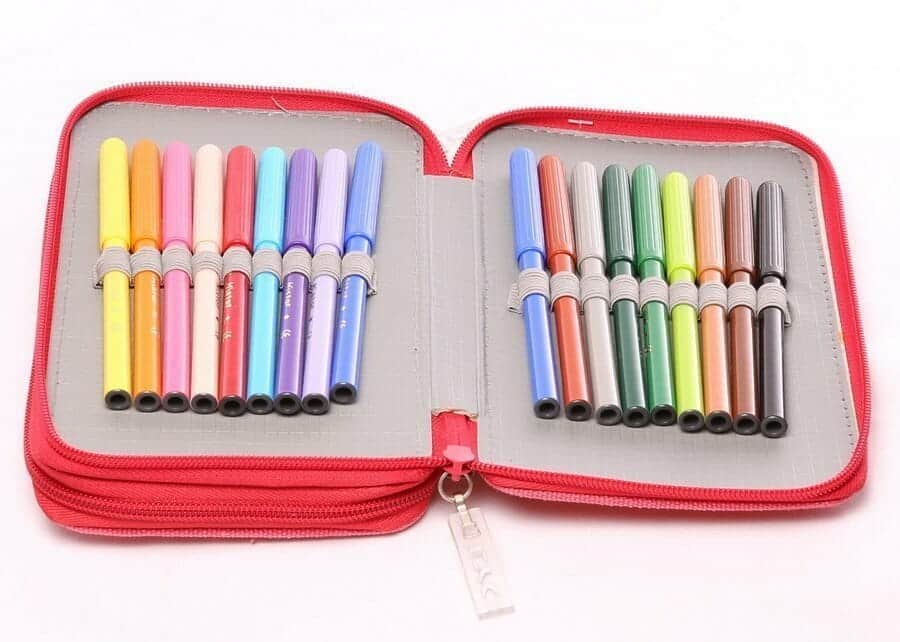Princess On Top Pink Filled Double Pencil Case – 8″