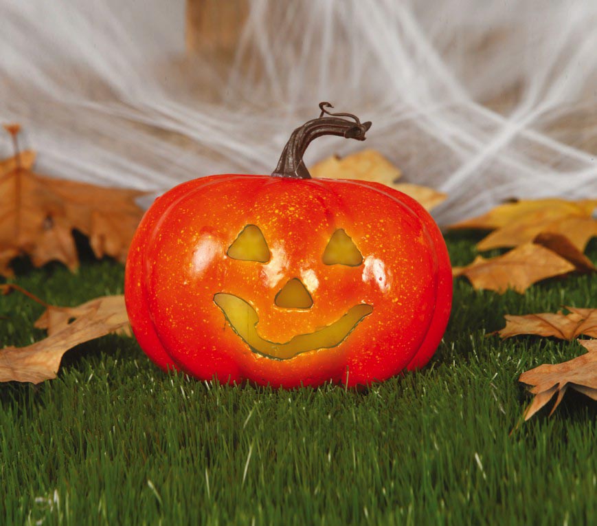 Pumpkin With Light – 11cm