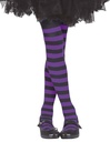 Purple Striped Tights – Age 7 to 12 Years