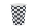 Racing Cars Cups Checkered Flag, 220ml (1pkt / 6pc)