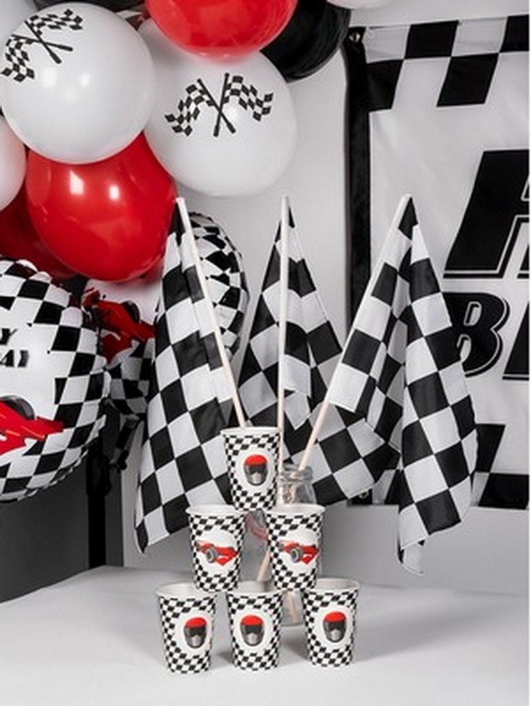 Racing Party Paper Cups – 8pcs