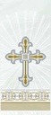 Radiant Cross Silver & Gold Party / Gift Bags (29cm x 13cm) – 20pk