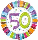 Radiant No.50 Foil Balloon (45cm)