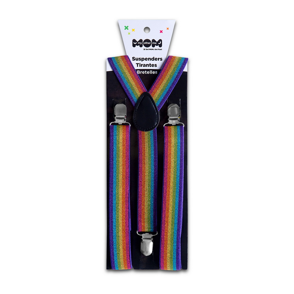 Rainbow Sparkly Suspenders – One Size