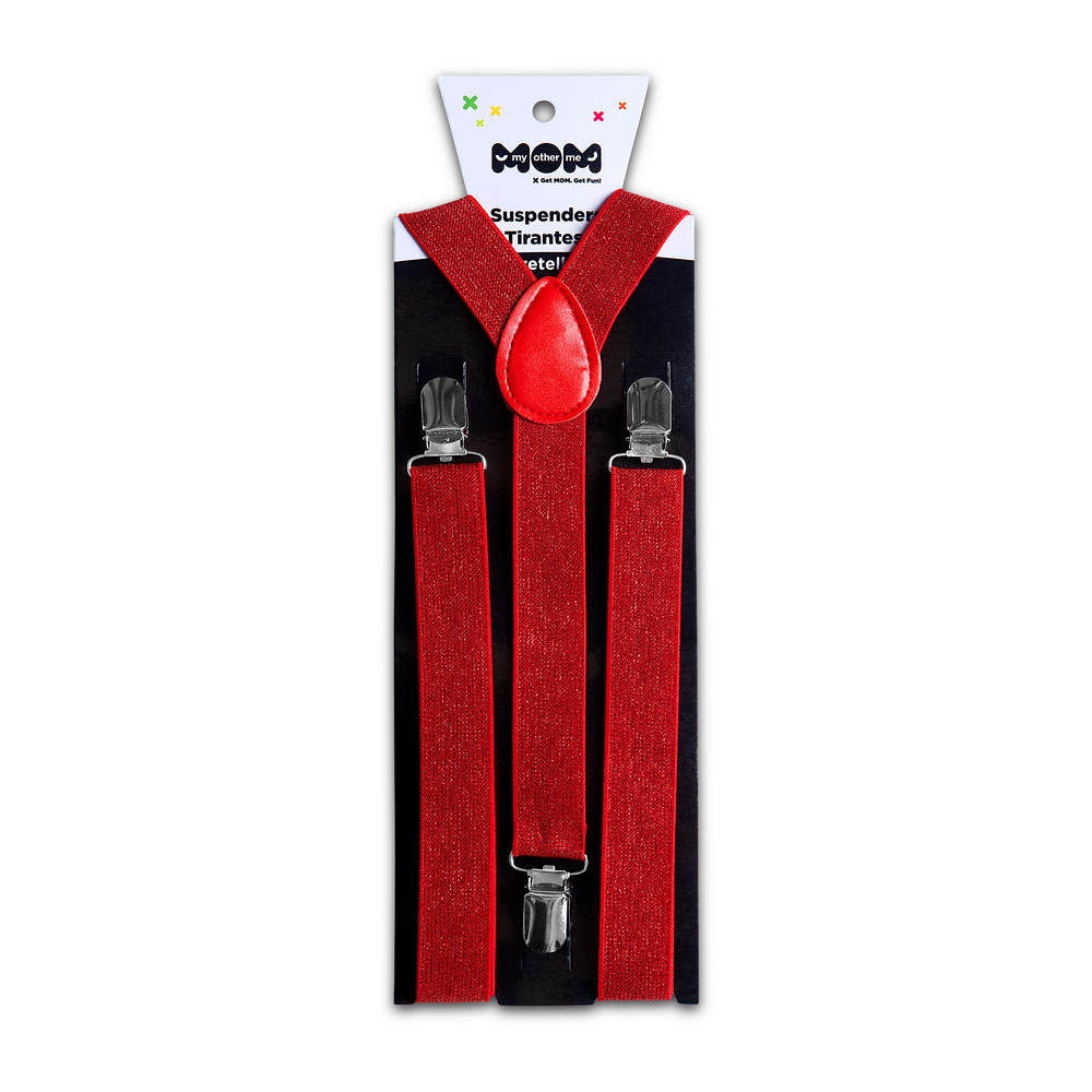 Red Sparkly Suspenders – One Size