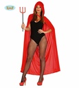 Red Velvet Cape With Hood 130cm