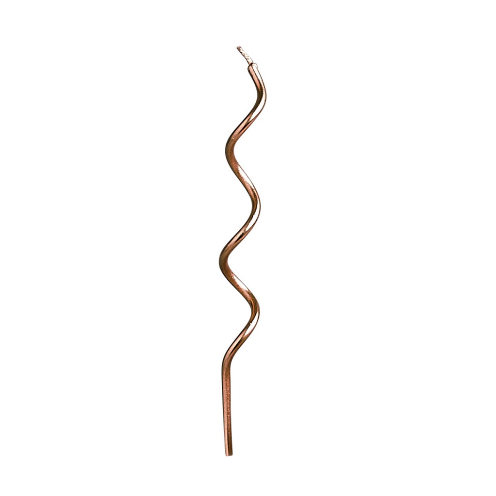 Rose Gold Curly Candles 12pk