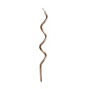 Rose Gold Curly Candles 12pk
