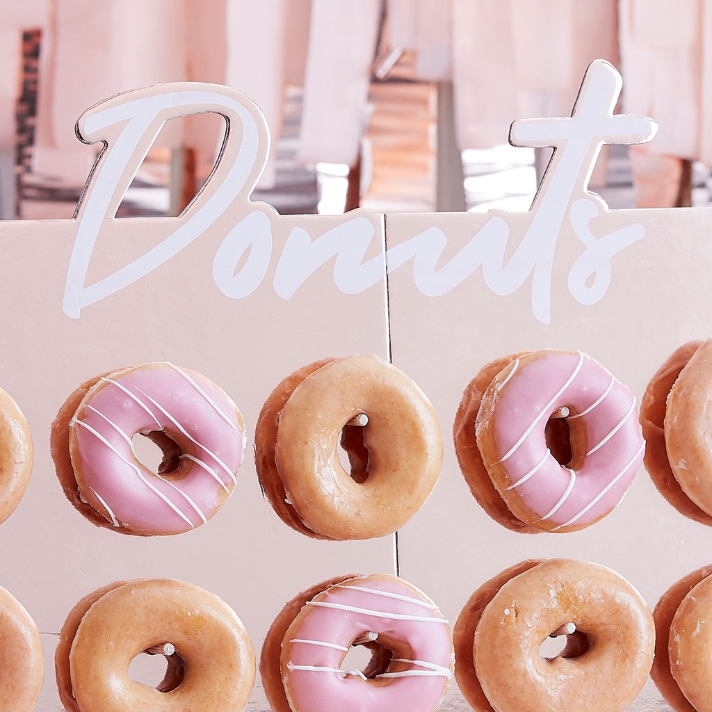Rose Gold Foiled Donut Wall –  55cm x 35cm