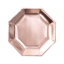 Rose Gold Paper Plates 25cm – 8pk