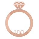 Rose Gold Ring Hen Party Photo Booth Frame – 59cm x 74cm